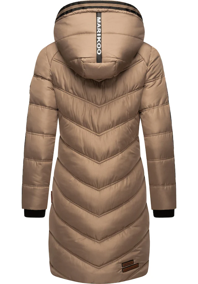 Marikoo Wintermantel »Armasa« modischer Damen Winter Steppmantel mit Kapuze