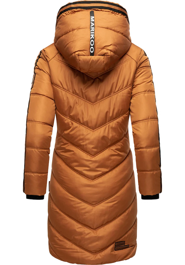 Marikoo Wintermantel »Armasa« modischer Damen Winter Steppmantel mit Kapuze