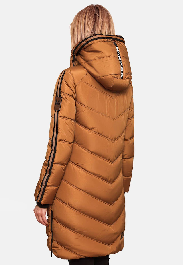 Marikoo Wintermantel »Armasa« modischer Damen Winter Steppmantel mit Kapuze