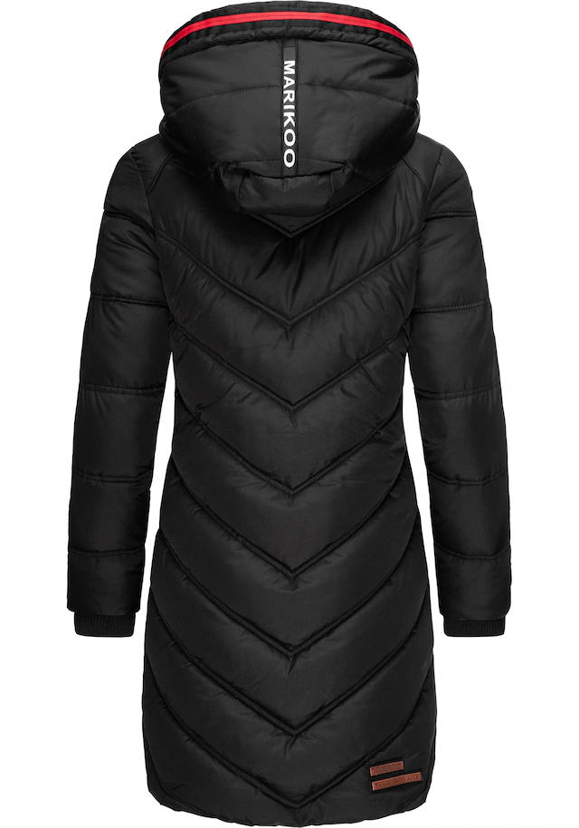 Marikoo Wintermantel »Armasa« modischer Damen Winter Steppmantel mit Kapuze
