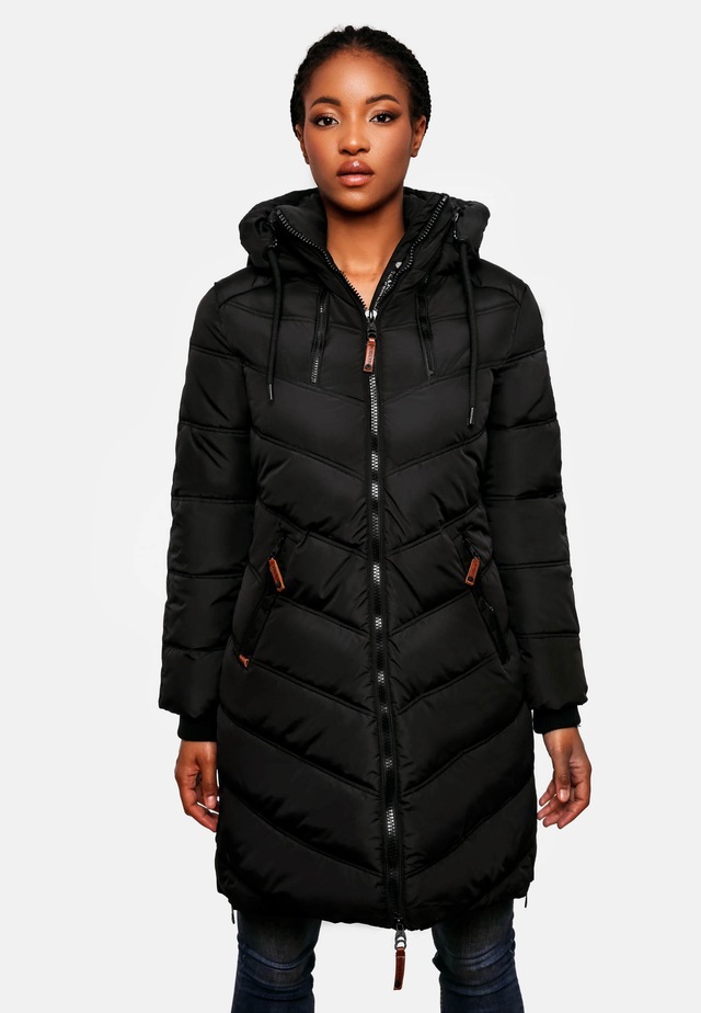 Marikoo Wintermantel »Armasa« modischer Damen Winter Steppmantel mit Kapuze