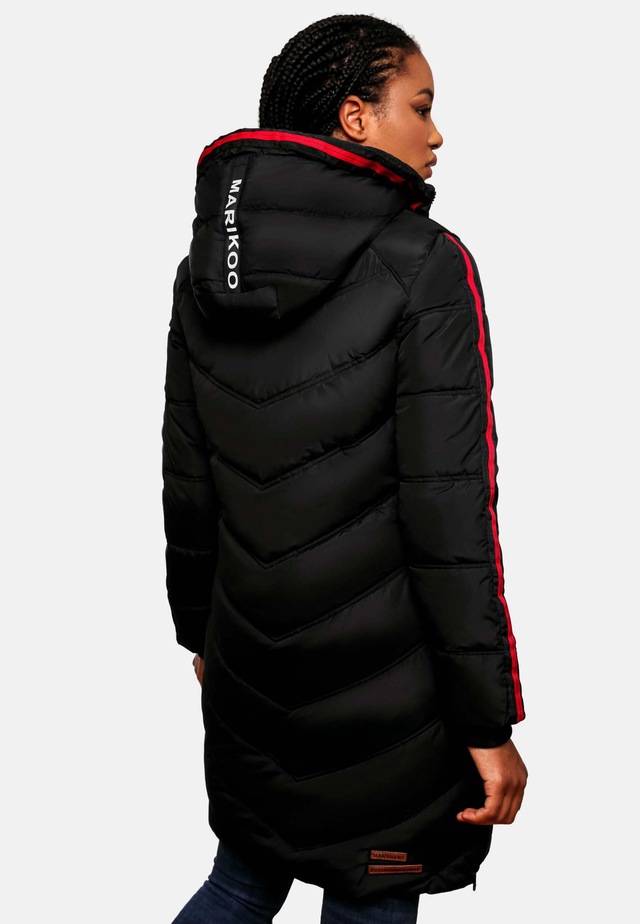 Marikoo Wintermantel »Armasa« modischer Damen Winter Steppmantel mit Kapuze