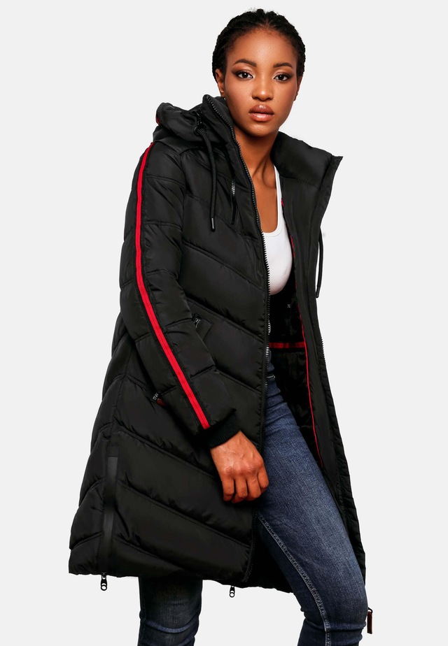 Marikoo Wintermantel »Armasa« modischer Damen Winter Steppmantel mit Kapuze