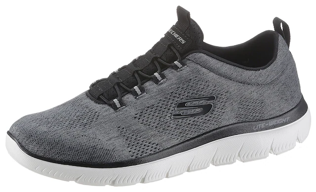 Skechers Slip-On Sneaker »SUMMITS« Freizeitschuh, Slipper, Komfortschuh mit elastischer Bungee-Schnürung