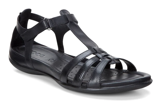 Ecco Riemchensandale »FLASH« , Sommerschuh, Sandalette, Klettschuh, im Metallic-Look