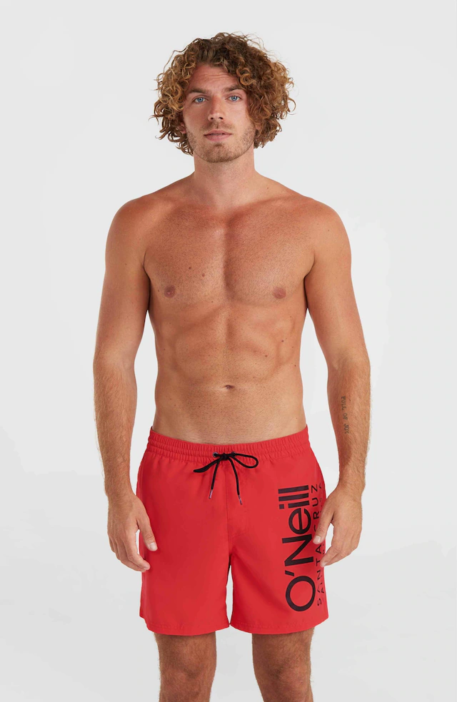 O'Neill Badeshorts »ORIGINAL CALI 16'' SWIM SHORTS« mit außenliegender Kordel, elastischer Bund, komfortable Leibhöhe