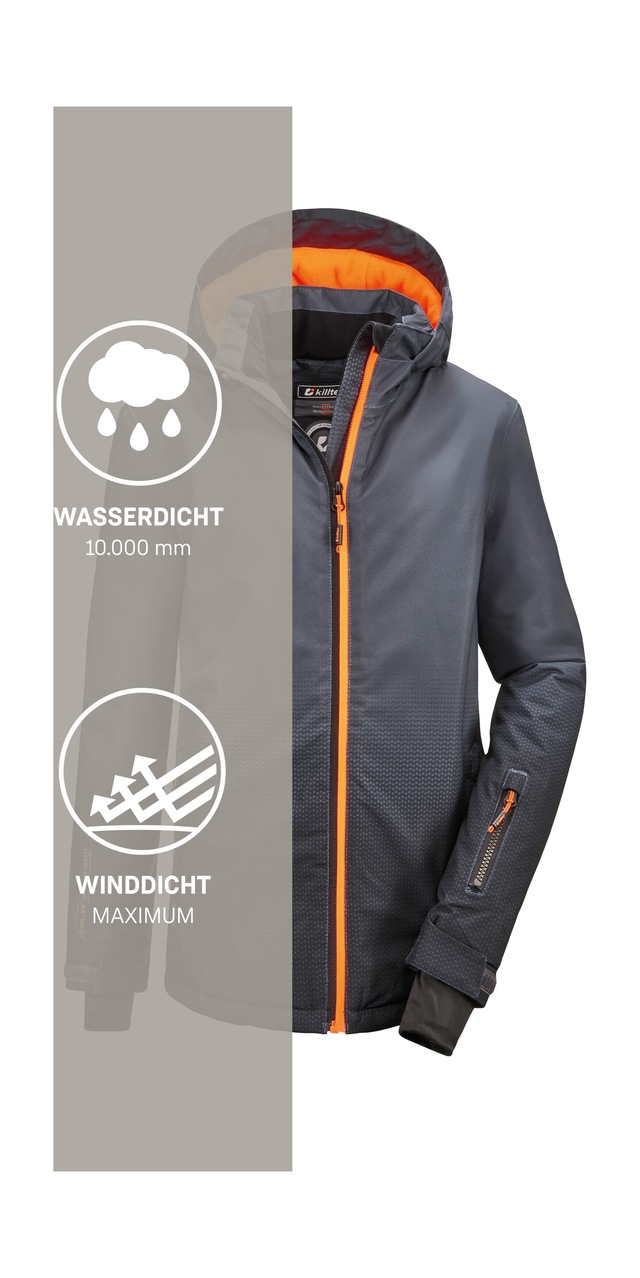 Killtec Outdoorjacke »Lynge BYS JCKT E« Wasserdichte Funktionsjacke mit Schneefang und coolem Design