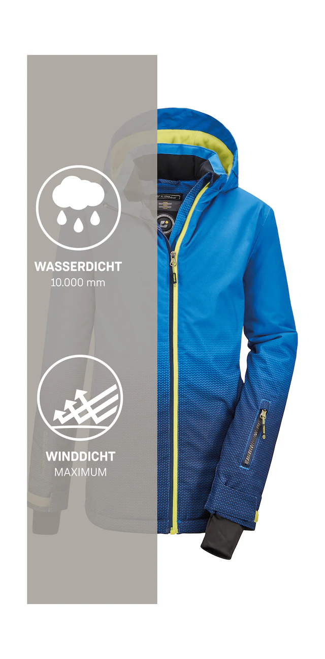 Killtec Outdoorjacke »Lynge BYS JCKT E« Wasserdichte Funktionsjacke mit Schneefang und coolem Design