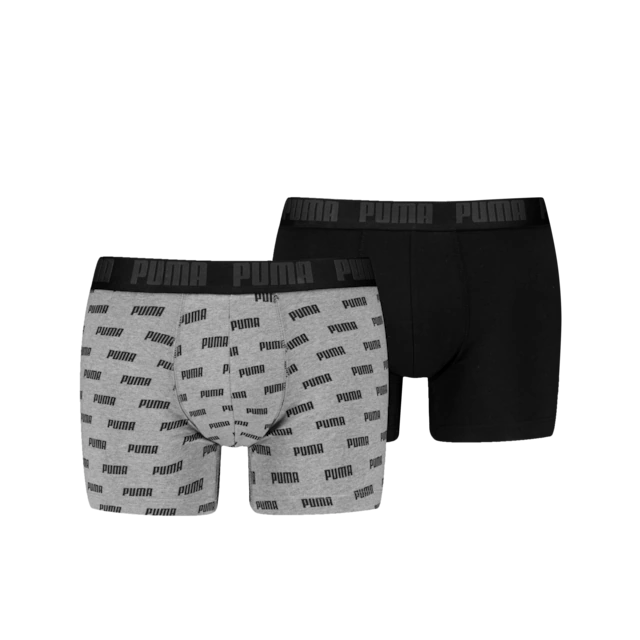 PUMA Boxershorts »PUMA MEN EVERYDAY LOGO PRINT BOXERS 2P« Packung, mit Allover Puma Druck