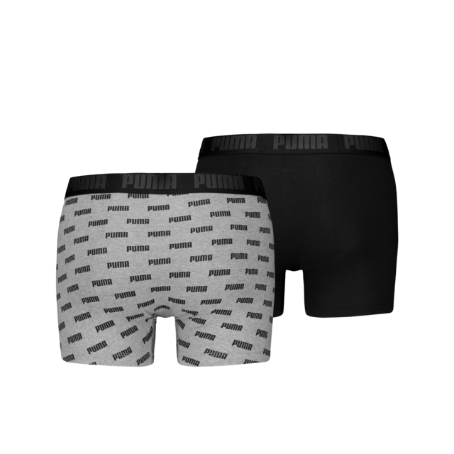PUMA Boxershorts »PUMA MEN EVERYDAY LOGO PRINT BOXERS 2P« Packung, mit Allover Puma Druck