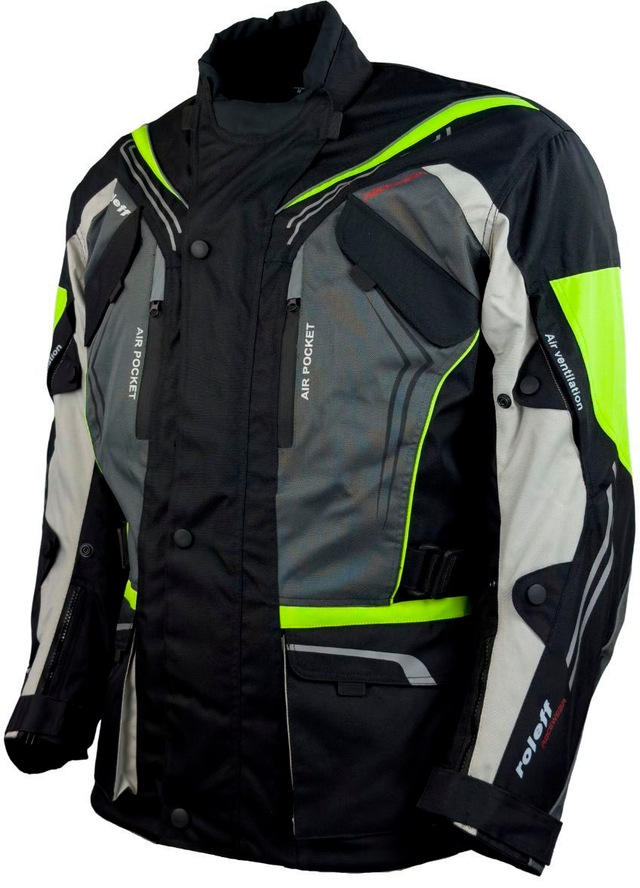 roleff Motorradjacke »Turin« mit Sicherheitsstreifen