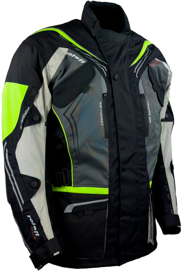 roleff Motorradjacke »Turin« mit Sicherheitsstreifen