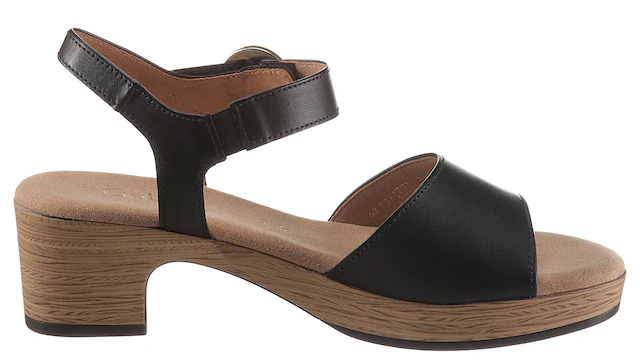 Gabor Sandalette »KRETA« , Blockabsatz, Sommerschuh, Sandale mit Zierschnalle, Weite G (weit)