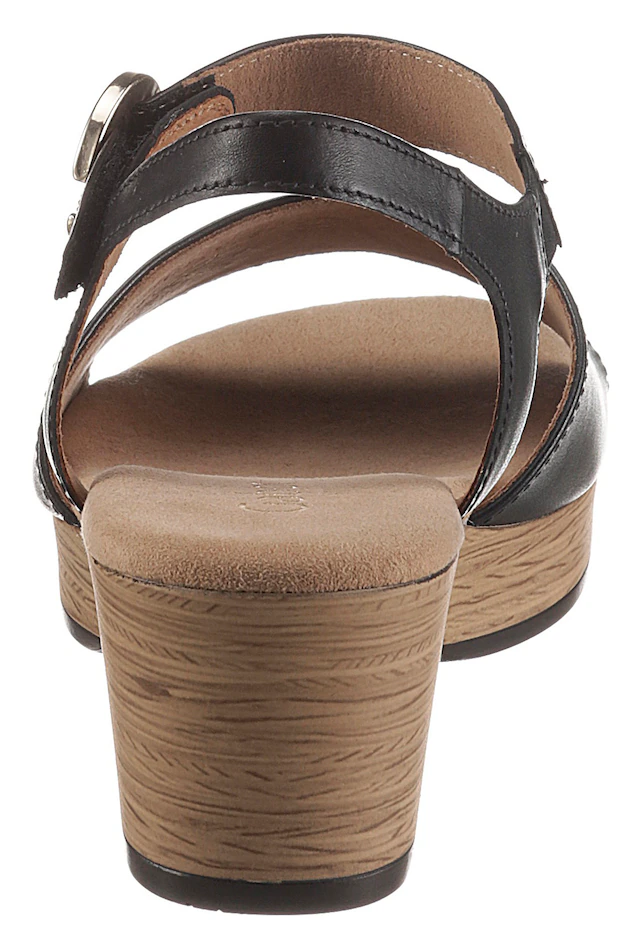 Gabor Sandalette »KRETA« , Blockabsatz, Sommerschuh, Sandale mit Zierschnalle, Weite G (weit)