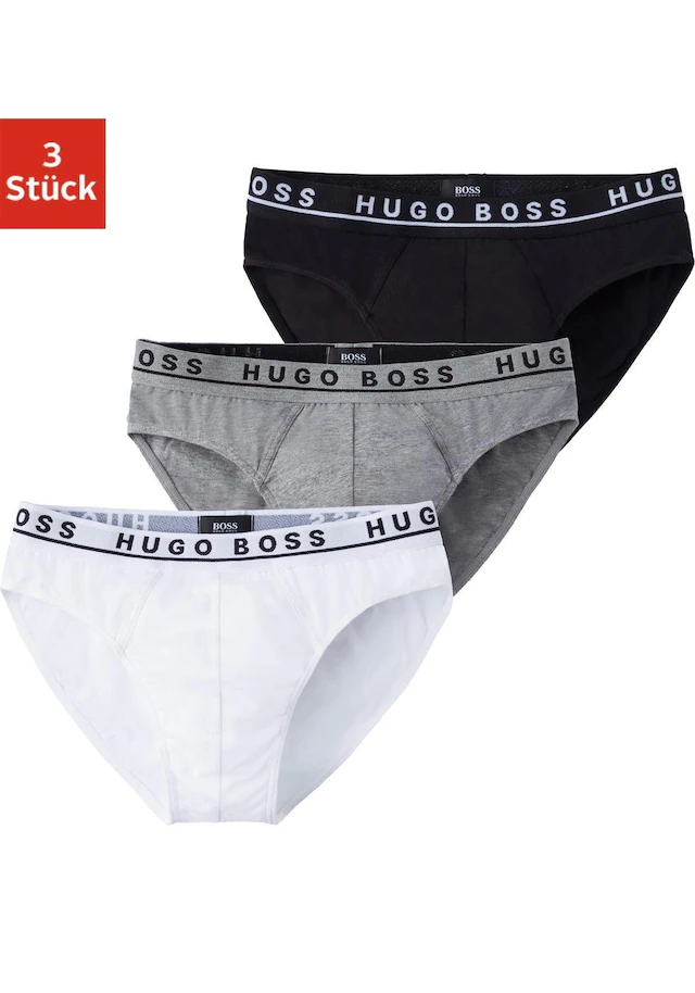 BOSS Slip Packung, 3er-Pack, mit Logo Webbund
