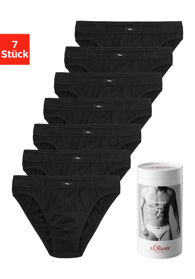 s.Oliver Slip »Herren Unterhose« Dose, 7 Stk. Wochenration in einer Dose