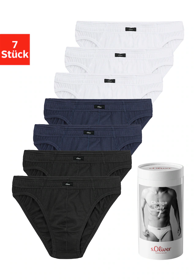 s.Oliver Slip »Herren Unterhose« Dose, 7 Stk. Wochenration in einer Dose