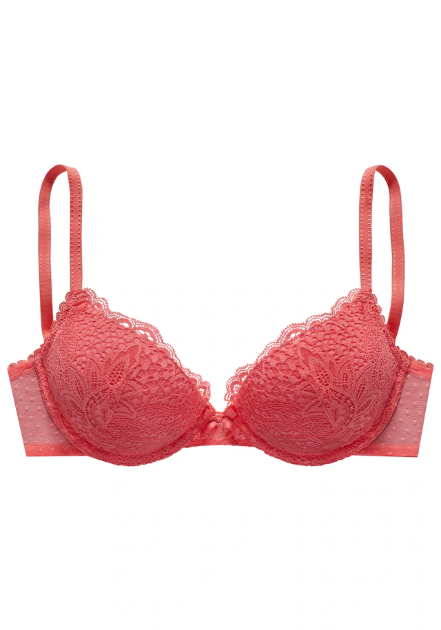 Vivance Push-up-BH rundherum mit floraler Spitze, Dessous