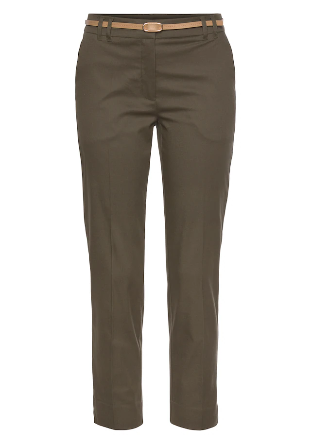 Vivance Chinohose »mit kleinem Beinschlitz« in klassischer Basic-Form, Stoffhose, Business-Look