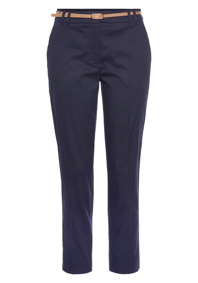 Vivance Chinohose »mit kleinem Beinschlitz« in klassischer Basic-Form, Stoffhose, Business-Look