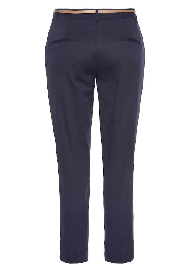 Vivance Chinohose »mit kleinem Beinschlitz« in klassischer Basic-Form, Stoffhose, Business-Look