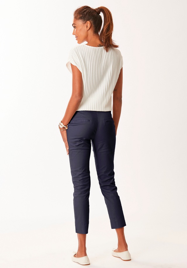Vivance Chinohose »mit kleinem Beinschlitz« in klassischer Basic-Form, Stoffhose, Business-Look