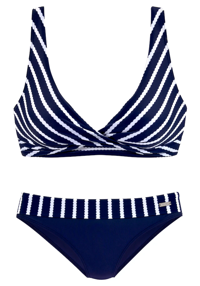 LASCANA Triangel-Bikini in Wickeloptik