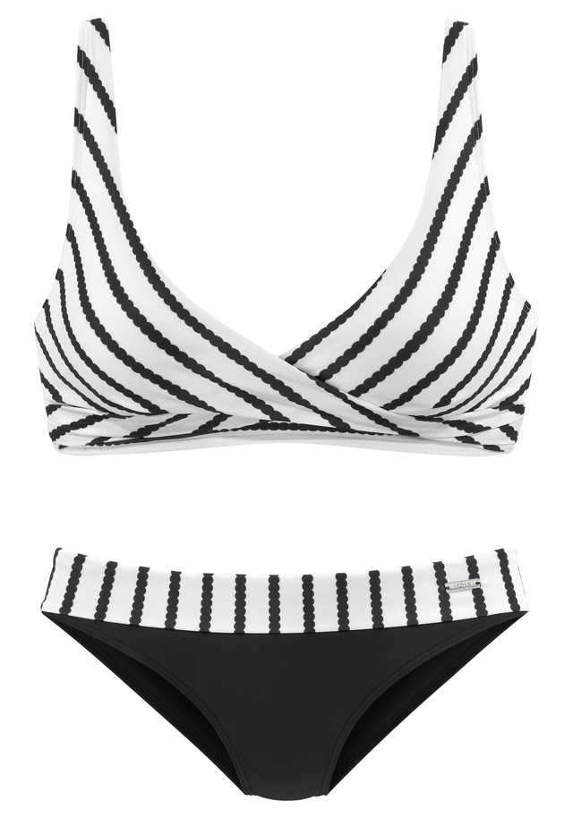 LASCANA Triangel-Bikini in Wickeloptik