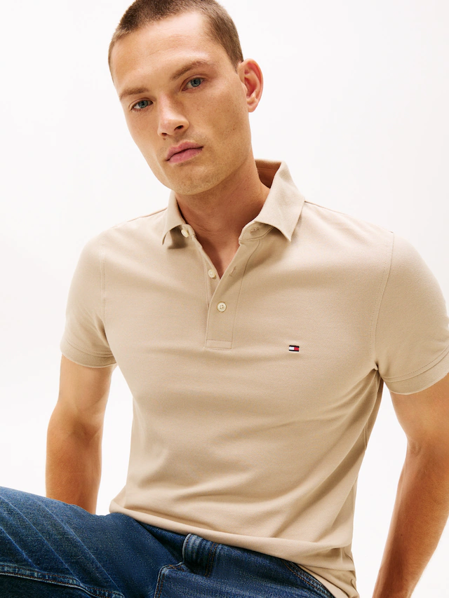 Tommy Hilfiger Poloshirt »1985 SLIM POLO« mit Stickerei, Piqué-Qualität, Slim fit