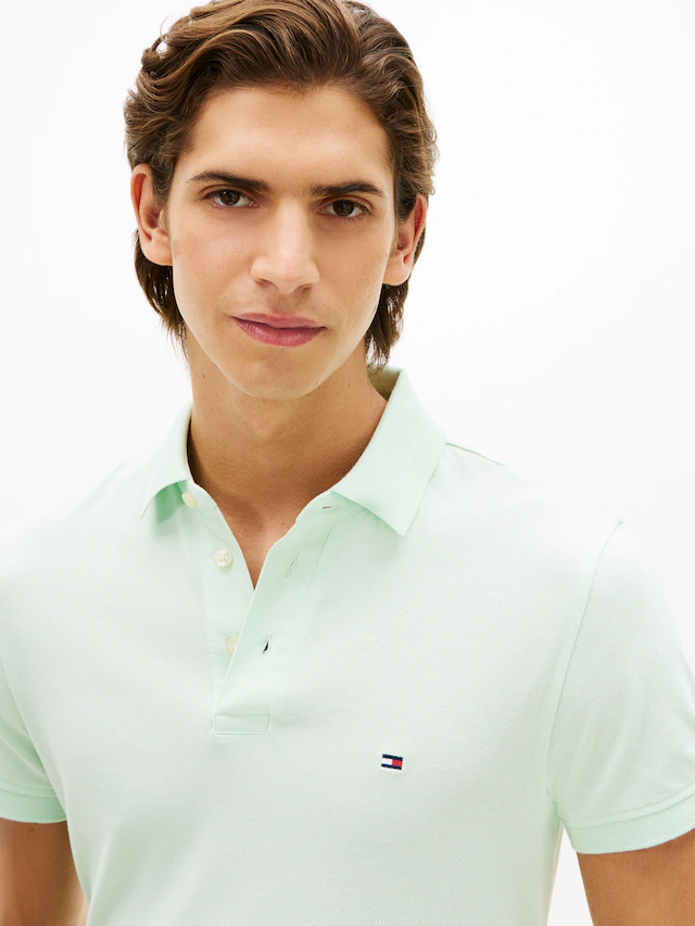 Tommy Hilfiger Poloshirt »1985 SLIM POLO« mit Stickerei, Piqué-Qualität, Slim fit