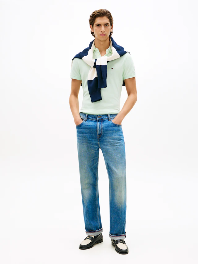 Tommy Hilfiger Poloshirt »1985 SLIM POLO« mit Stickerei, Piqué-Qualität, Slim fit