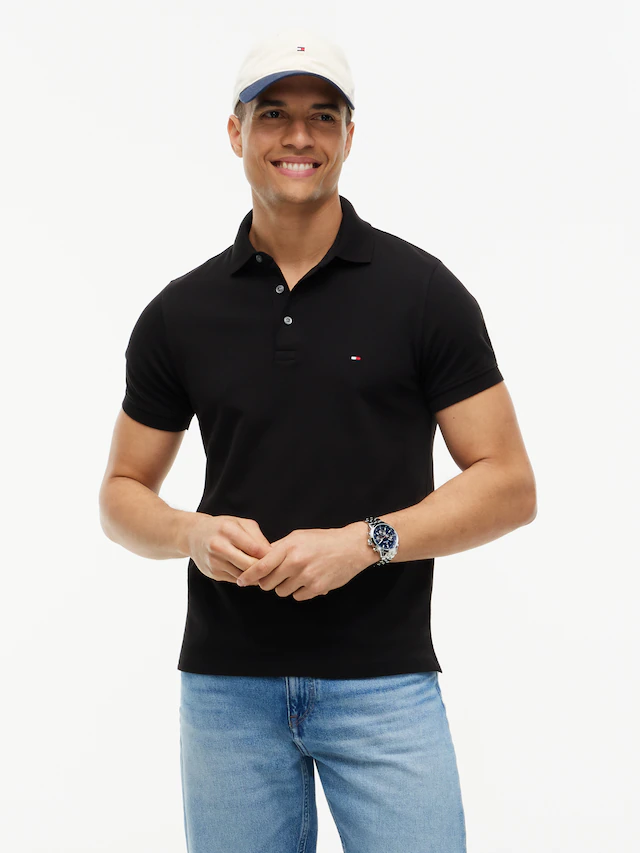 Tommy Hilfiger Poloshirt »1985 SLIM POLO« mit Stickerei, Piqué-Qualität, Slim fit