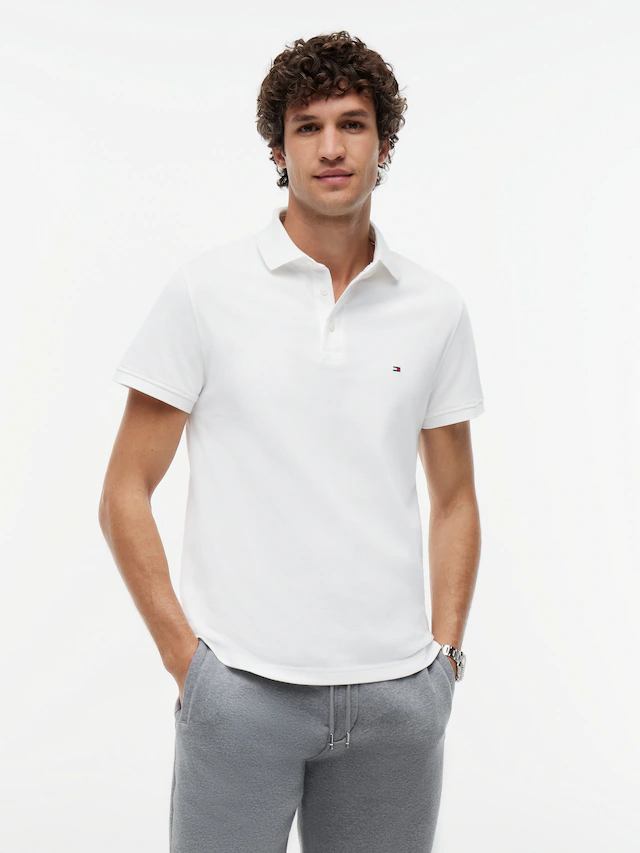 Tommy Hilfiger Poloshirt »1985 SLIM POLO« mit Stickerei, Piqué-Qualität, Slim fit