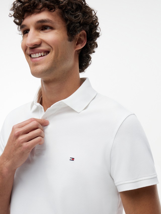 Tommy Hilfiger Poloshirt »1985 SLIM POLO« mit Stickerei, Piqué-Qualität, Slim fit