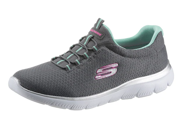 Skechers Slip-On Sneaker »SUMMITS« Freizeitschuh, Komfortschuh mit stoßdämpfender Zwischensohle