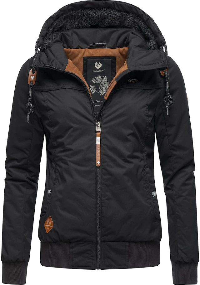 Ragwear Winterjacke »Jotty Winter« mit Kapuze stylische Outdoorjacke mit abnehmbarer Kapuze