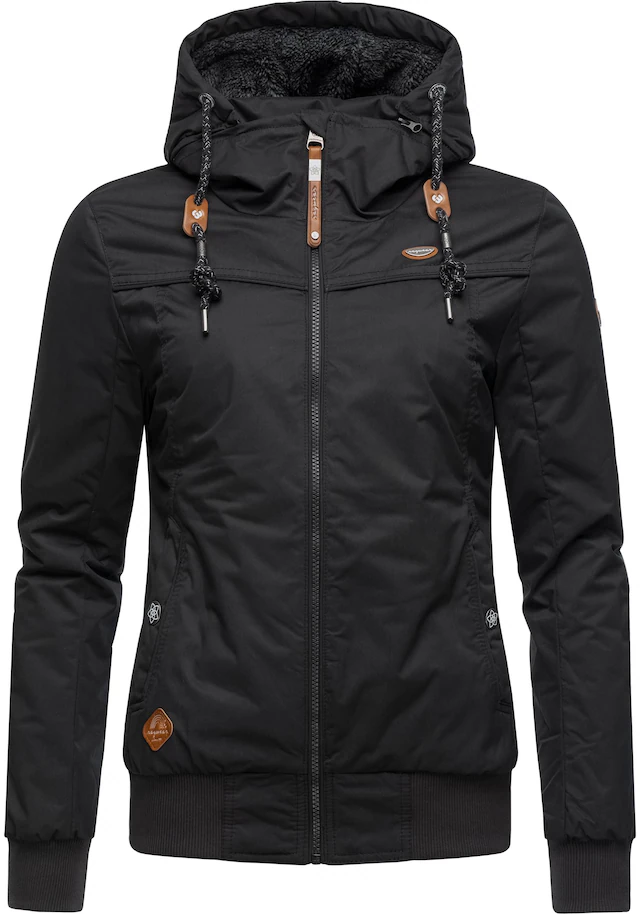 Ragwear Winterjacke »Jotty Winter« mit Kapuze stylische Outdoorjacke mit abnehmbarer Kapuze
