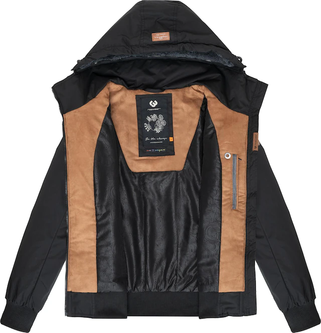 Ragwear Winterjacke »Jotty Winter« mit Kapuze stylische Outdoorjacke mit abnehmbarer Kapuze