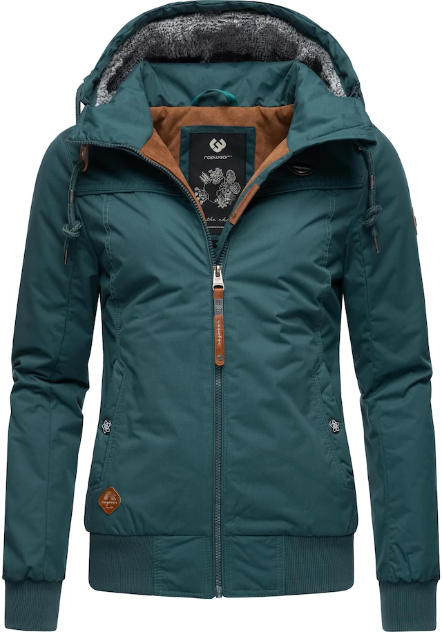 Ragwear Winterjacke »Jotty Winter« mit Kapuze stylische Outdoorjacke mit abnehmbarer Kapuze