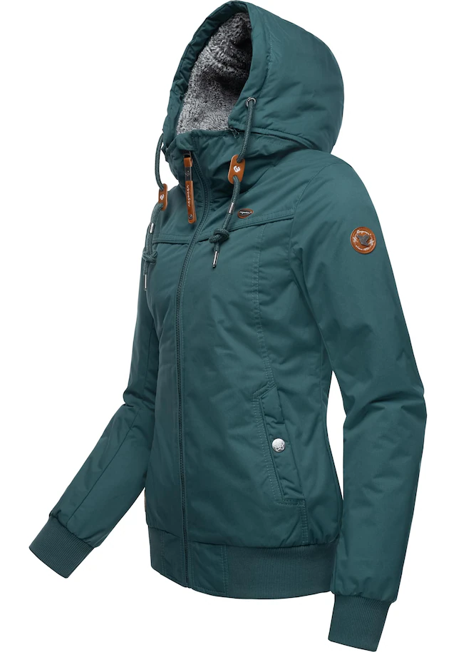 Ragwear Winterjacke »Jotty Winter« mit Kapuze stylische Outdoorjacke mit abnehmbarer Kapuze