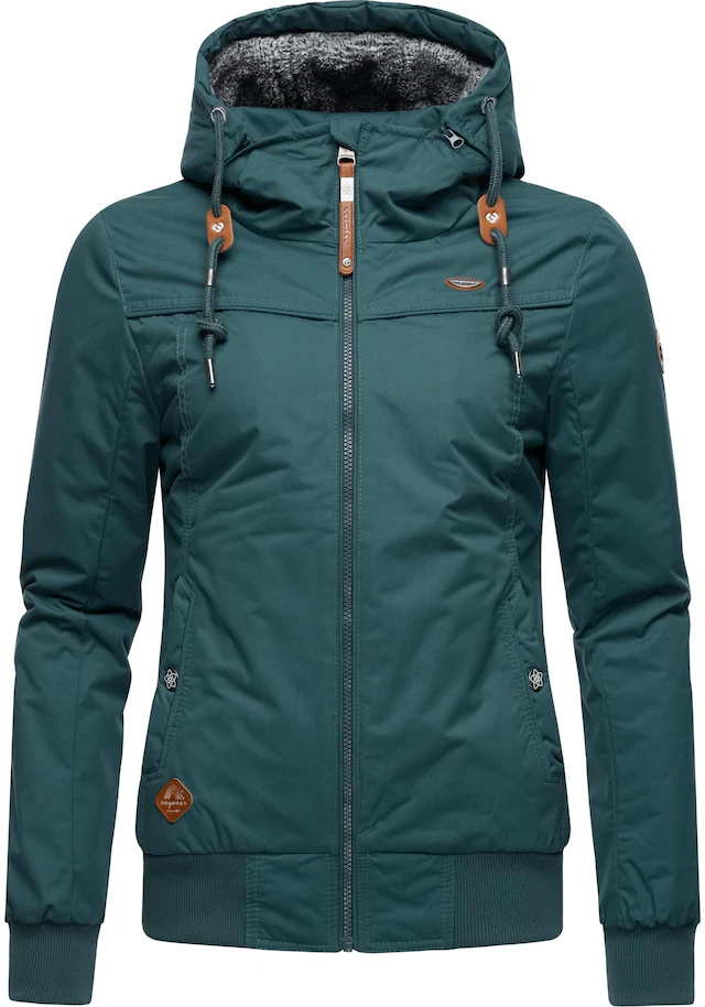 Ragwear Winterjacke »Jotty Winter« mit Kapuze stylische Outdoorjacke mit abnehmbarer Kapuze