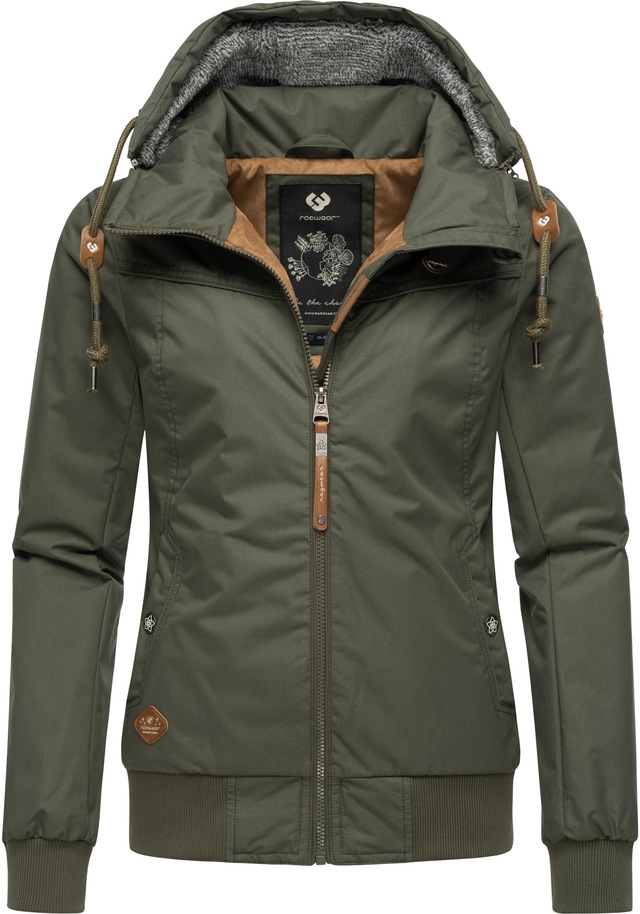 Ragwear Winterjacke »Jotty Winter« mit Kapuze stylische Outdoorjacke mit abnehmbarer Kapuze