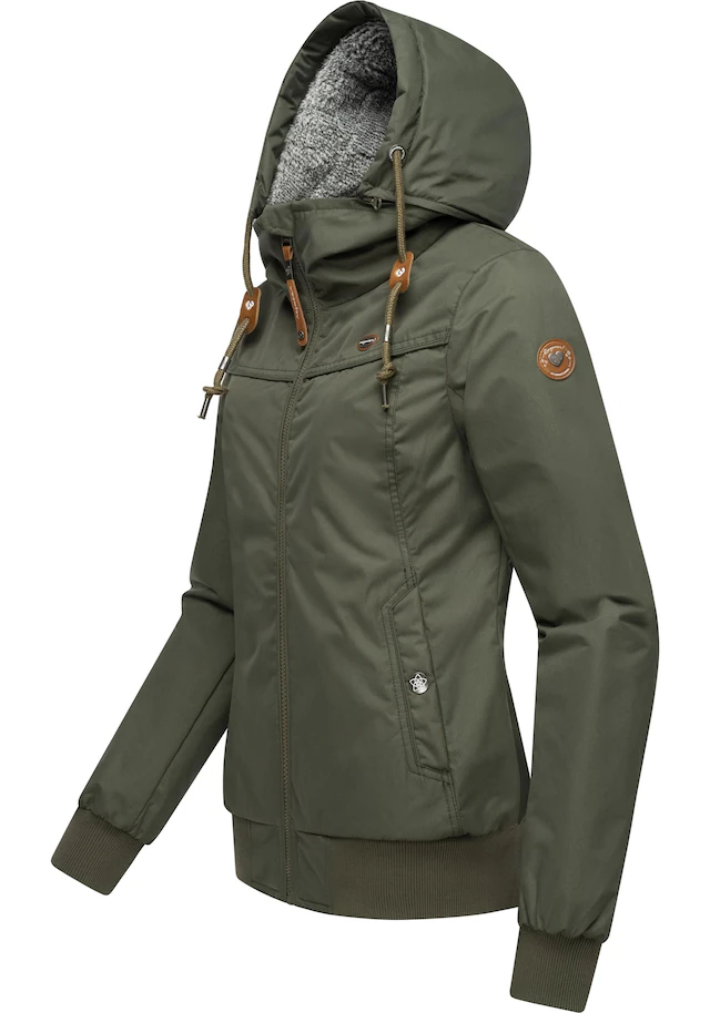 Ragwear Winterjacke »Jotty Winter« mit Kapuze stylische Outdoorjacke mit abnehmbarer Kapuze