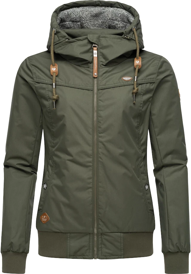 Ragwear Winterjacke »Jotty Winter« mit Kapuze stylische Outdoorjacke mit abnehmbarer Kapuze