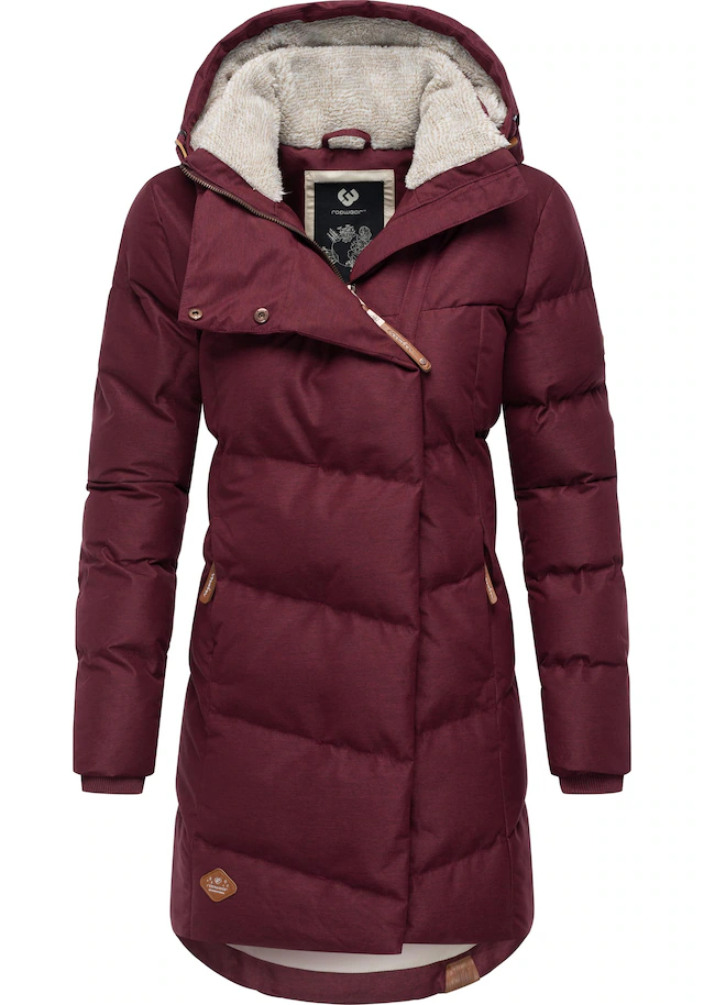 Ragwear Wintermantel »Pavla« stylischer Winterparka mit Teddyfutter und Kapuze