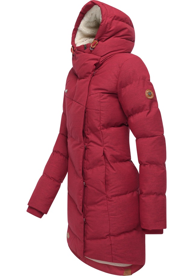 Ragwear Wintermantel »Pavla« stylischer Winterparka mit Teddyfutter und Kapuze