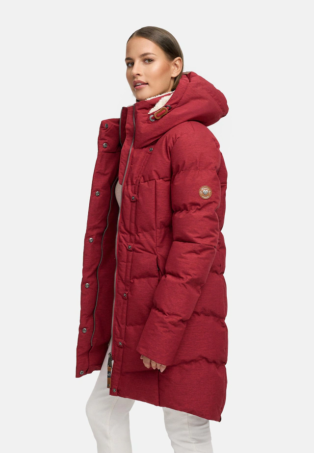 Ragwear Wintermantel »Pavla« stylischer Winterparka mit Teddyfutter und Kapuze
