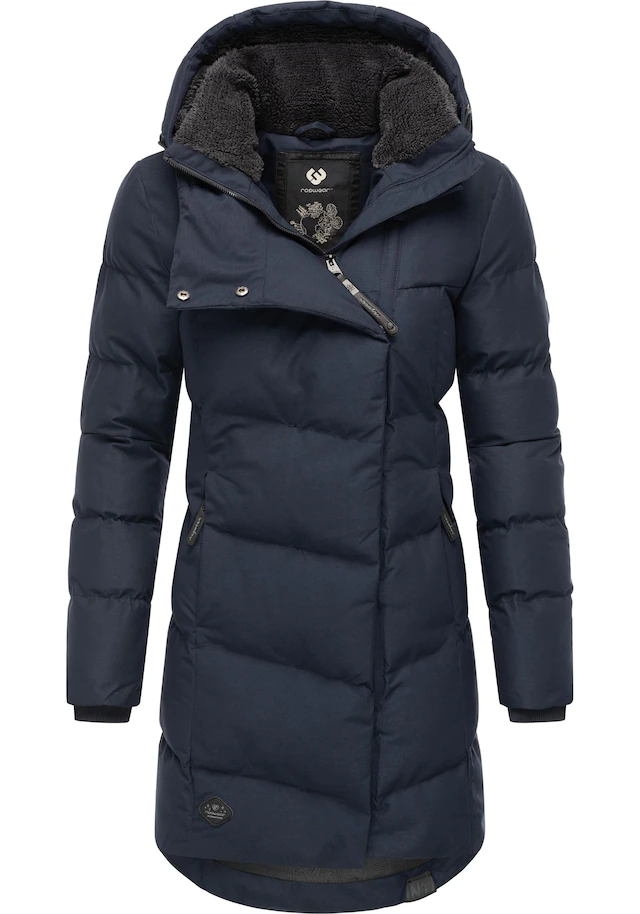 Ragwear Wintermantel »Pavla« stylischer Winterparka mit Teddyfutter und Kapuze