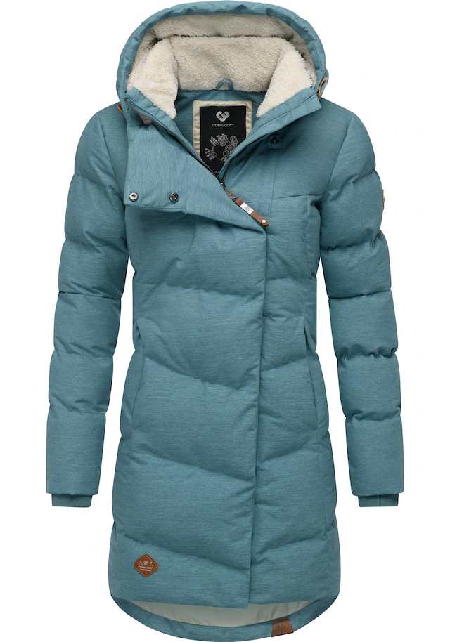 Ragwear Wintermantel »Pavla« stylischer Winterparka mit Teddyfutter und Kapuze