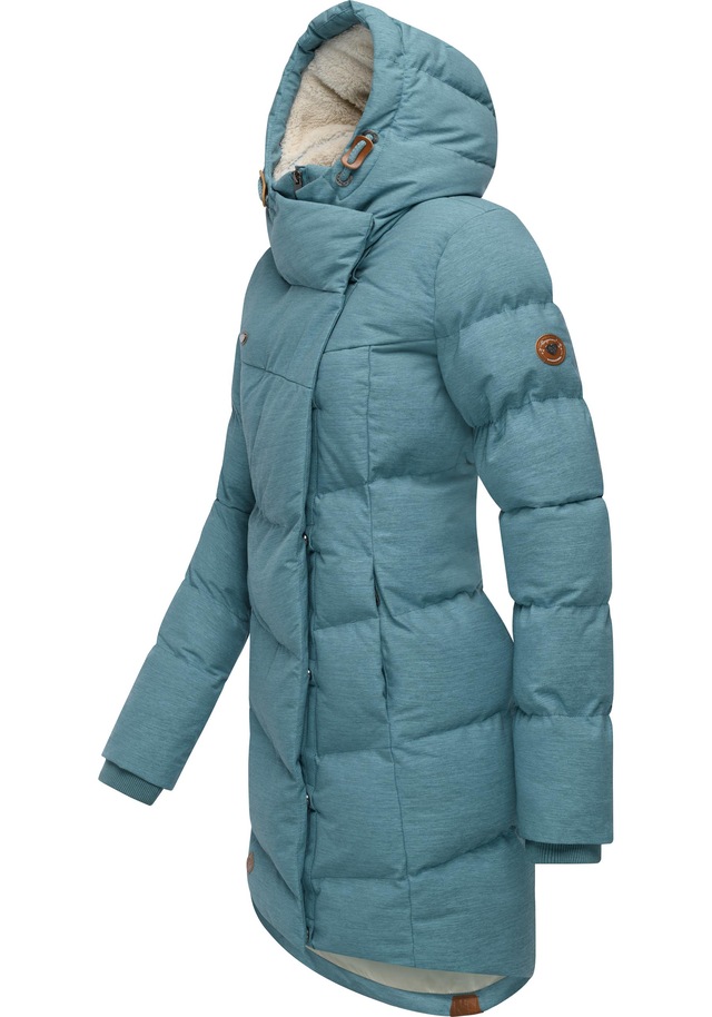 Ragwear Wintermantel »Pavla« stylischer Winterparka mit Teddyfutter und Kapuze